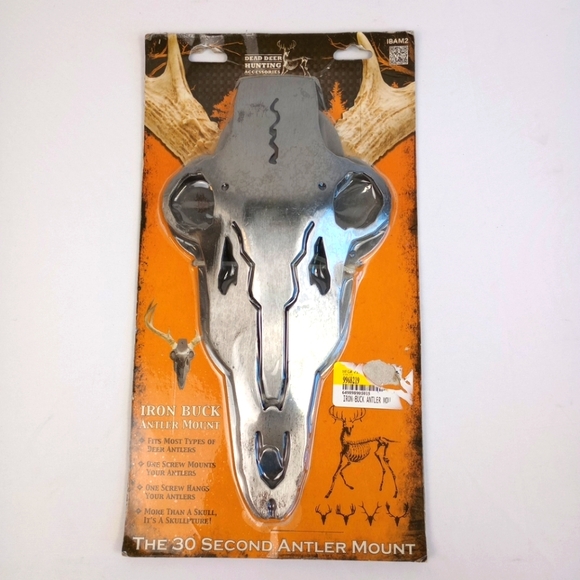 Iron Buck Antler Mount - Steel The 30 Second Antler Mount Dead Deer Hunting - Picture 1 of 8